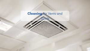 Close-up of a clean air vent in a North American home, highlighting the importance of cleaning air vents and ducts for better air quality.