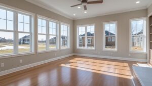 Bright, spotless North American-style home after professional post-construction cleaning by Paula’s Cleaning Service.